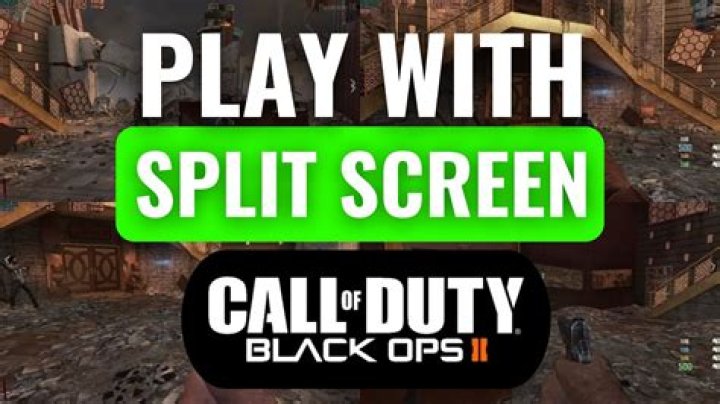 How do you play splitscreen on Black Ops online?