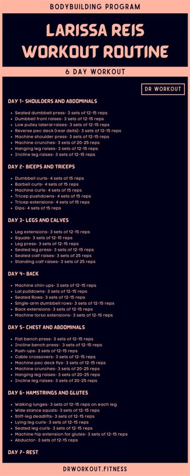 Larissa Reis Diet Plan Workout Routine
