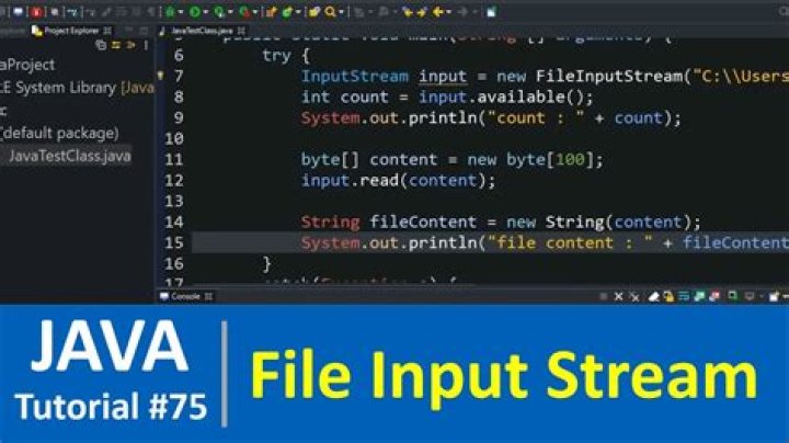 What is file input stream in Java