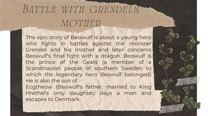 What is Grendels role in Beowulf
