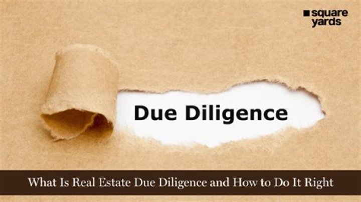 What is real estate due diligence