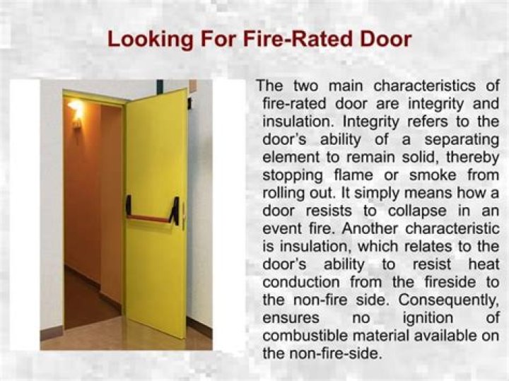 What makes a door a fire door